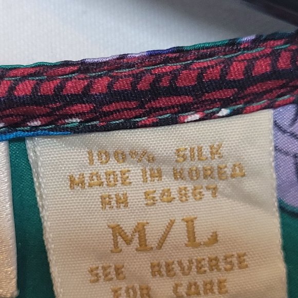 Vintage 90s Victoria's Secret Gold Label Silk Pajama Top Size M L Missing Button - Picture 6 of 11